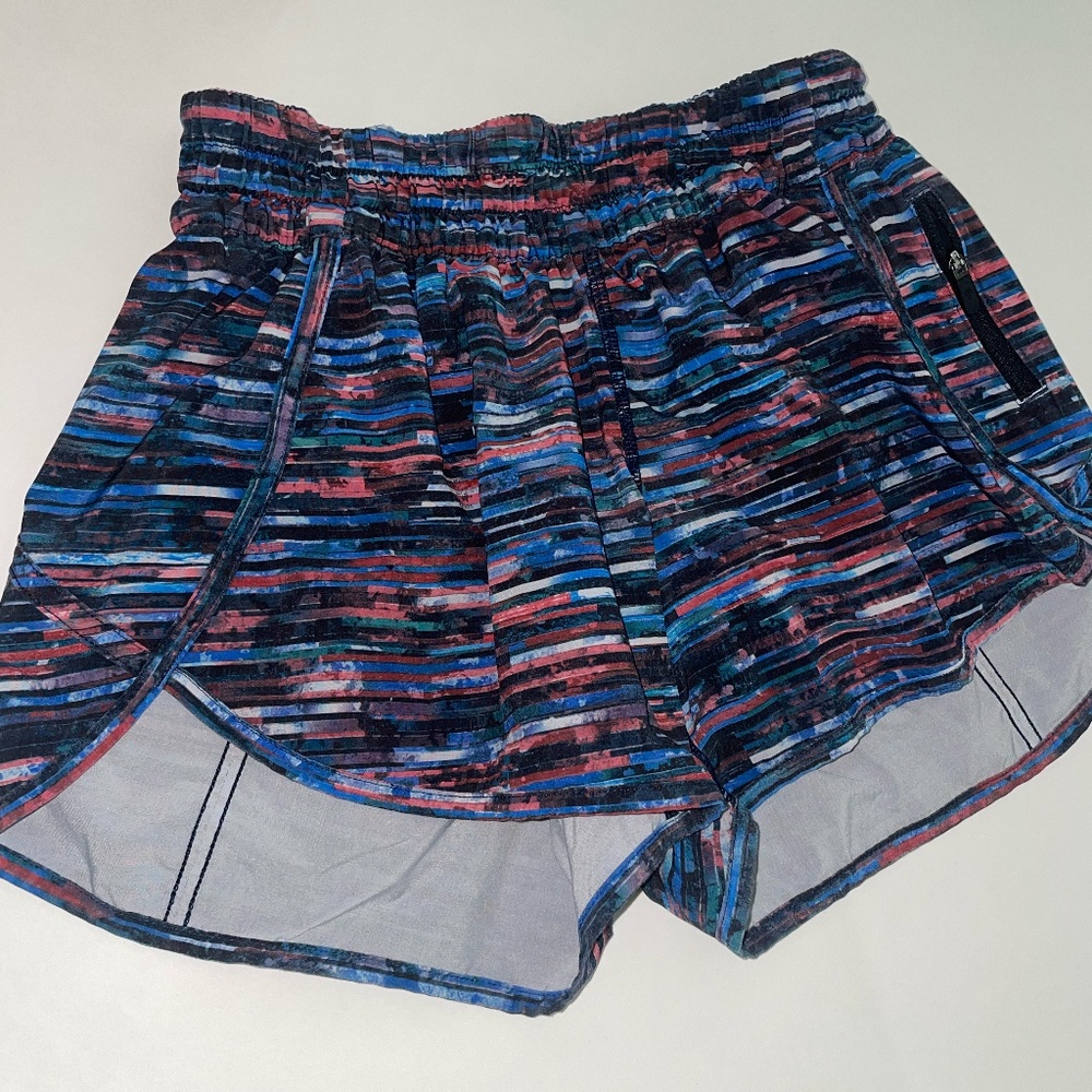Lululemon Track That Blue/Red Printed Short